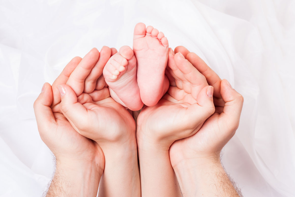 Baby feet - successful vasectomy reversal